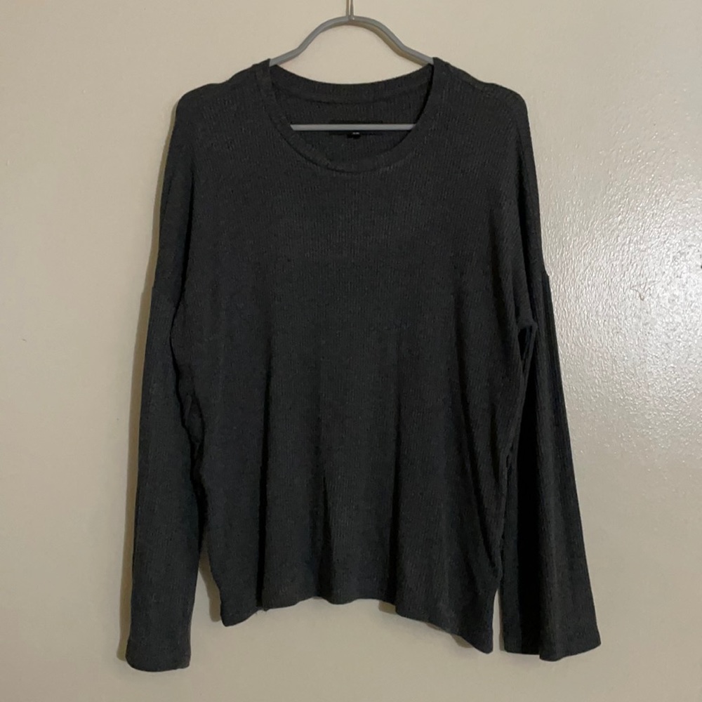 CATHERINE MALANDRINO Lace-Up Ribbed Sweater